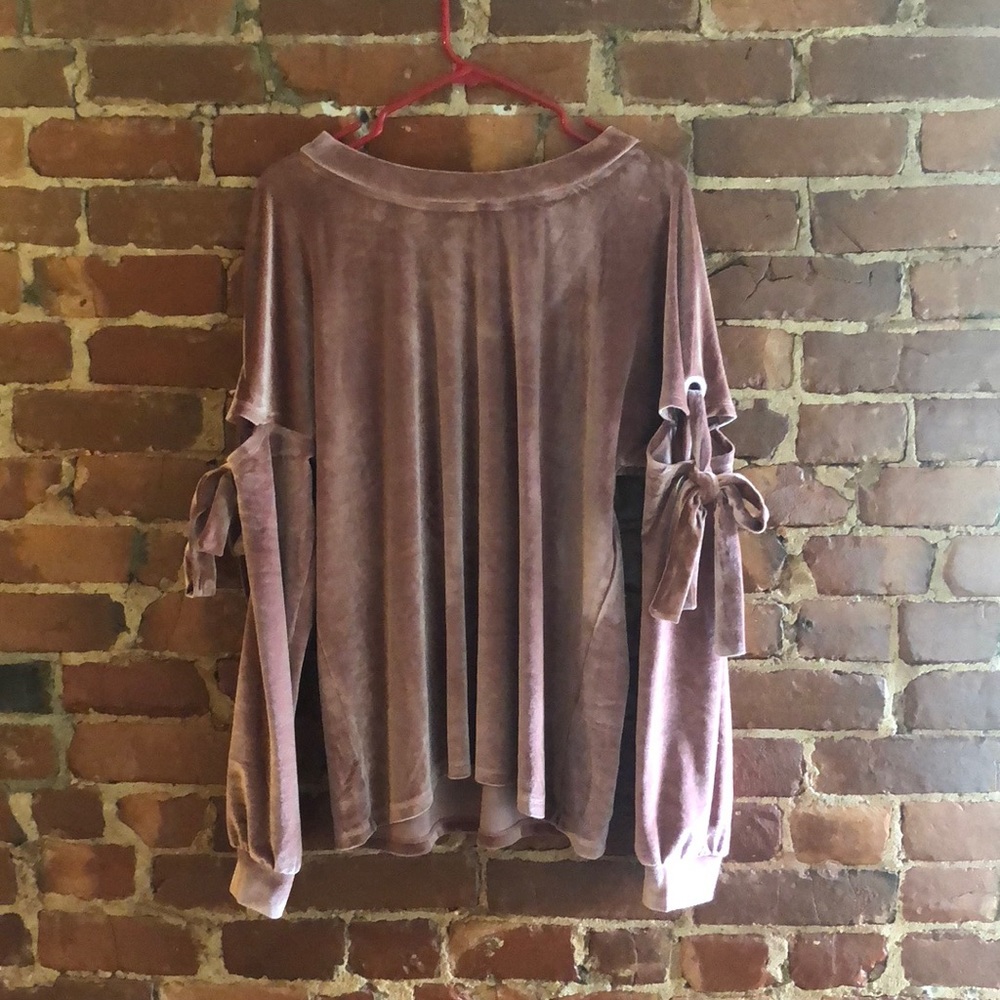 Velvet sweater